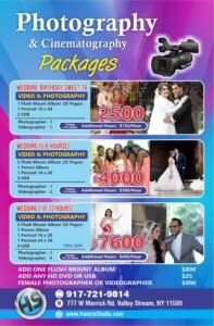 Photography & Cinematography packages graphic